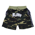BLONY GREEN CAMOUFLAGE DISTRESSED SHORTS - XXL image