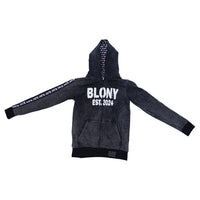 BLONY ACID WASH DISTRESSED HOODIE image 0