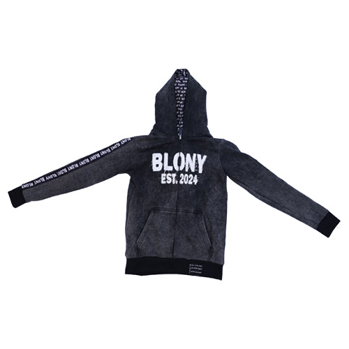 BLONY ACID WASH DISTRESSED HOODIE image 0