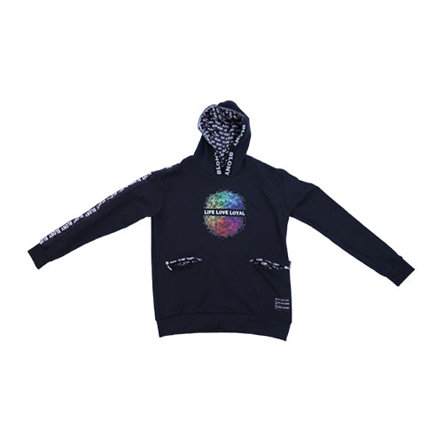 BLONY BLACK LIFE LOVE LOYAL GLO N DARK HOODIE - XL image