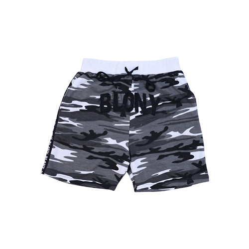 BLONY WHITE CAMOUFLAGE DISTRESSED SHORTS - M image