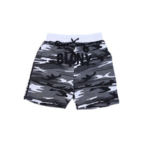 BLONY WHITE CAMOUFLAGE DISTRESSED SHORTS - M image